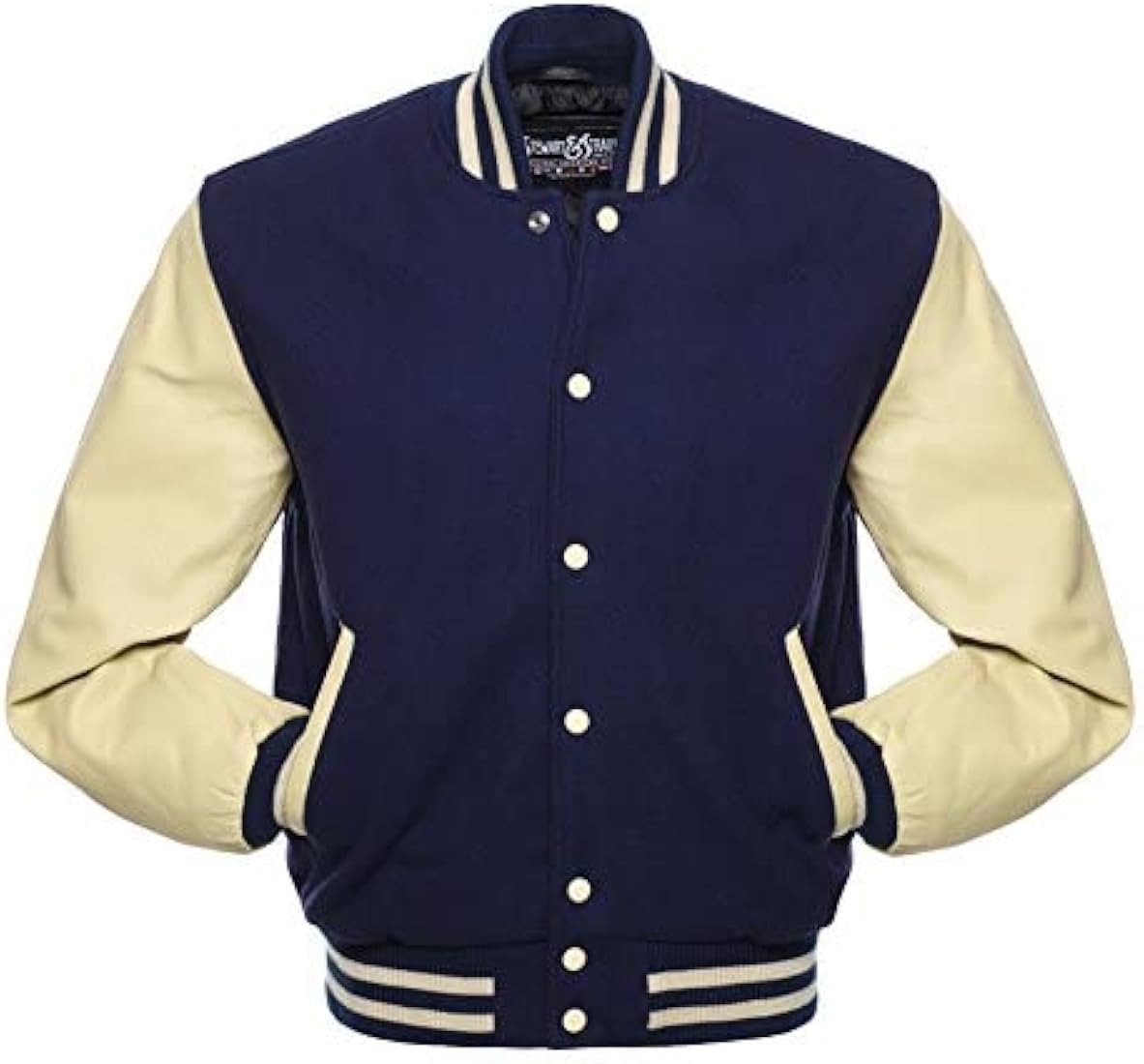 everyone varsity jacket *no patch (NAVY)